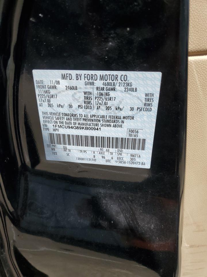 1FMCU94G89KB00941 2009 Ford Escape Limited