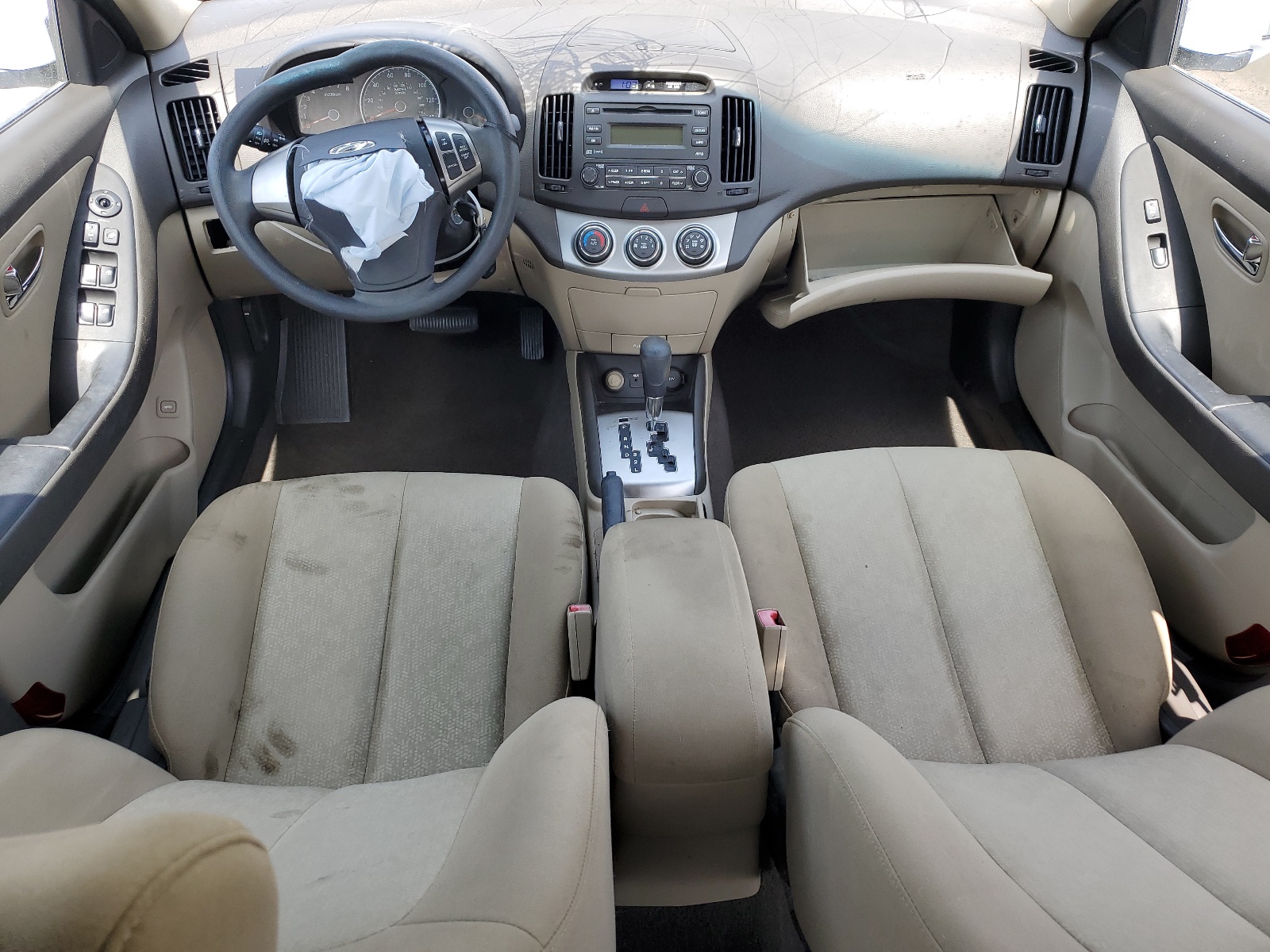 KMHDU4ADXAU874229 2010 Hyundai Elantra Blue