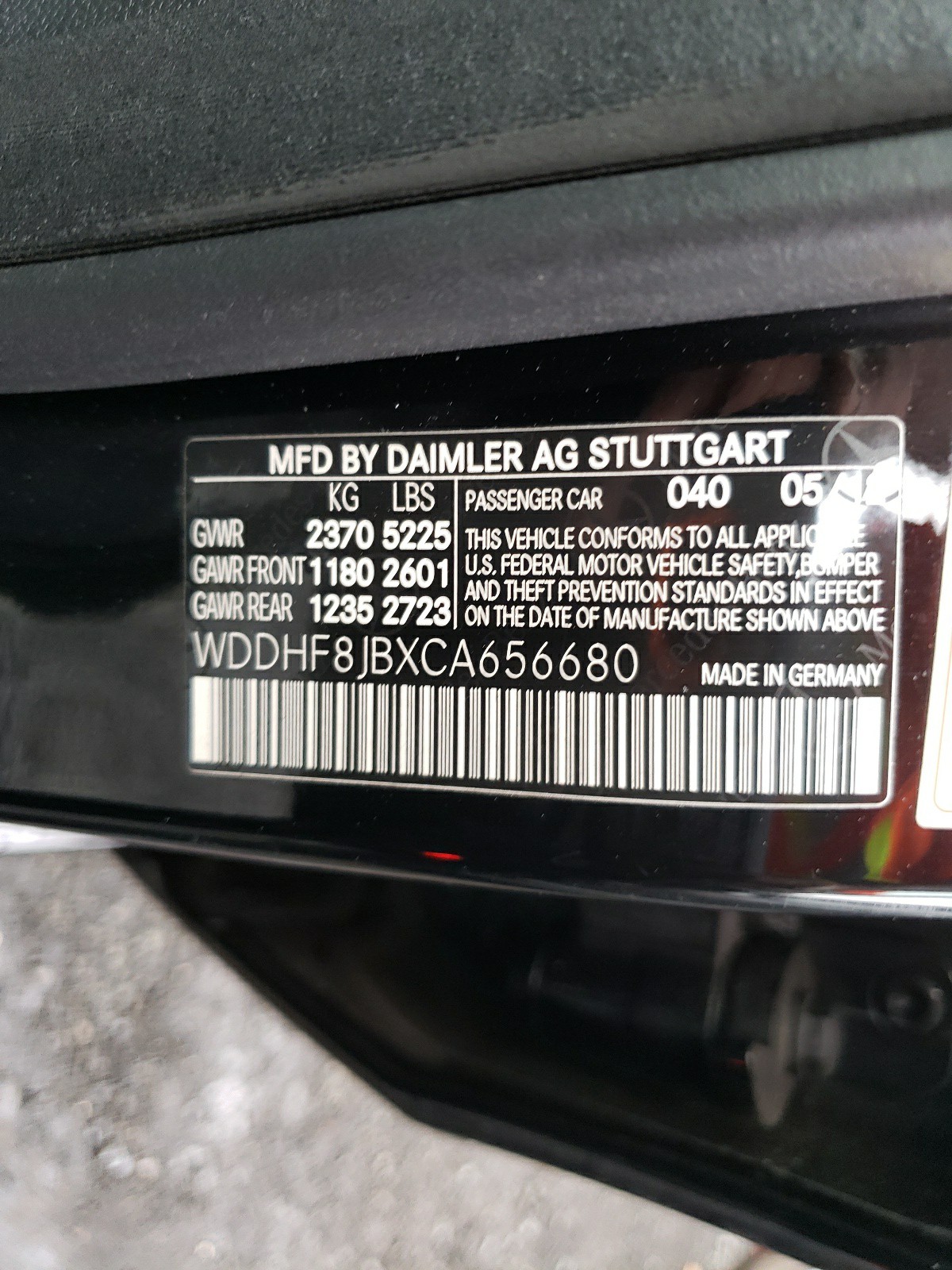 WDDHF8JBXCA656680 2012 Mercedes-Benz E 350 4Matic