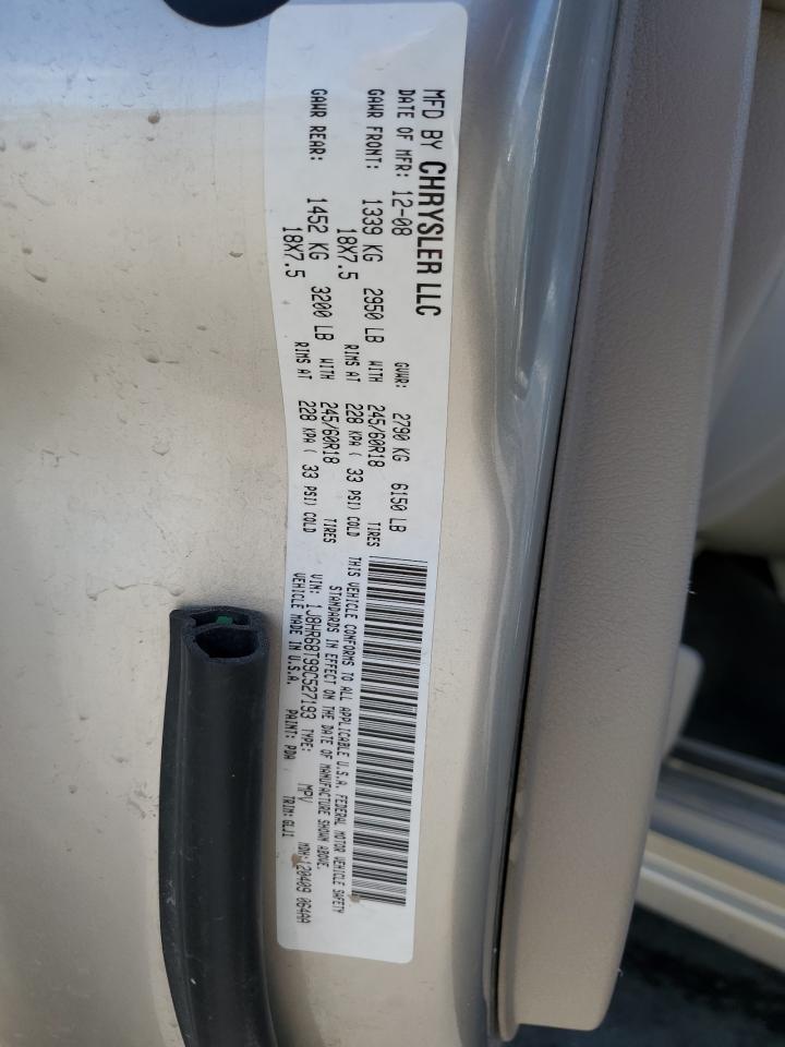 2009 Jeep Grand Cherokee Overland VIN: 1J8HR68T99C527193 Lot: 68560124