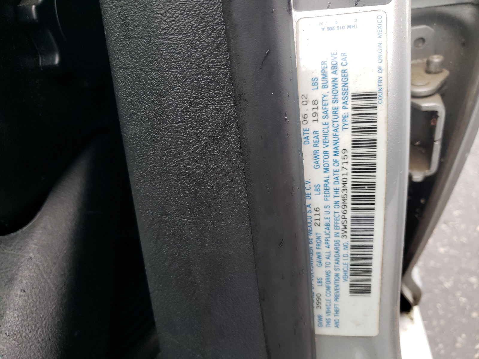 3VWSP69M53M017159 2003 Volkswagen Jetta Gls Tdi