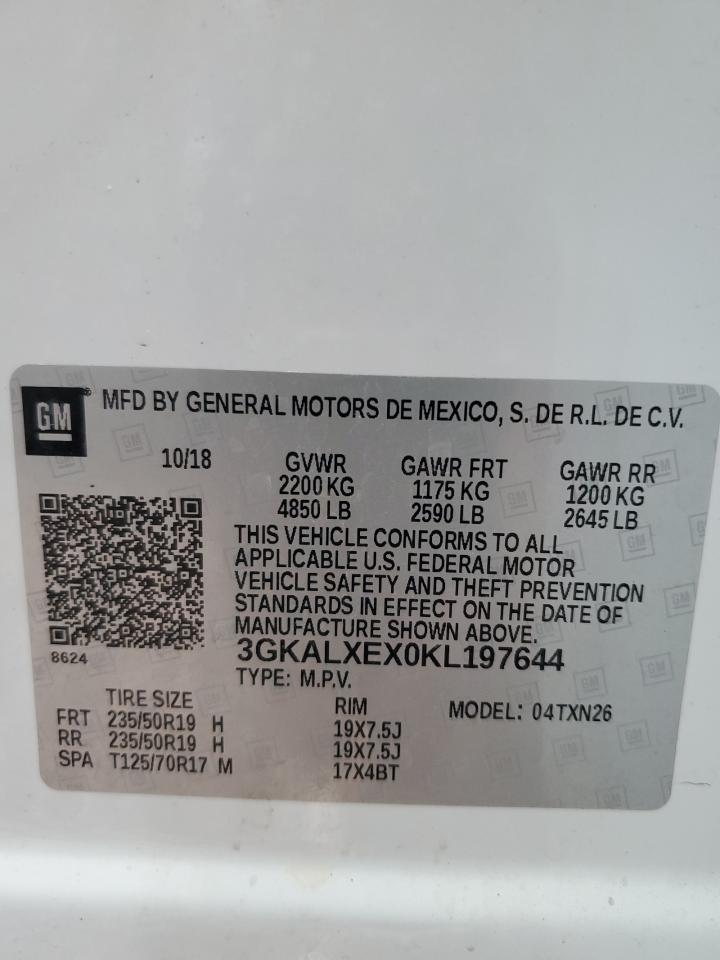 3GKALXEX0KL197644 2019 GMC Terrain Denali