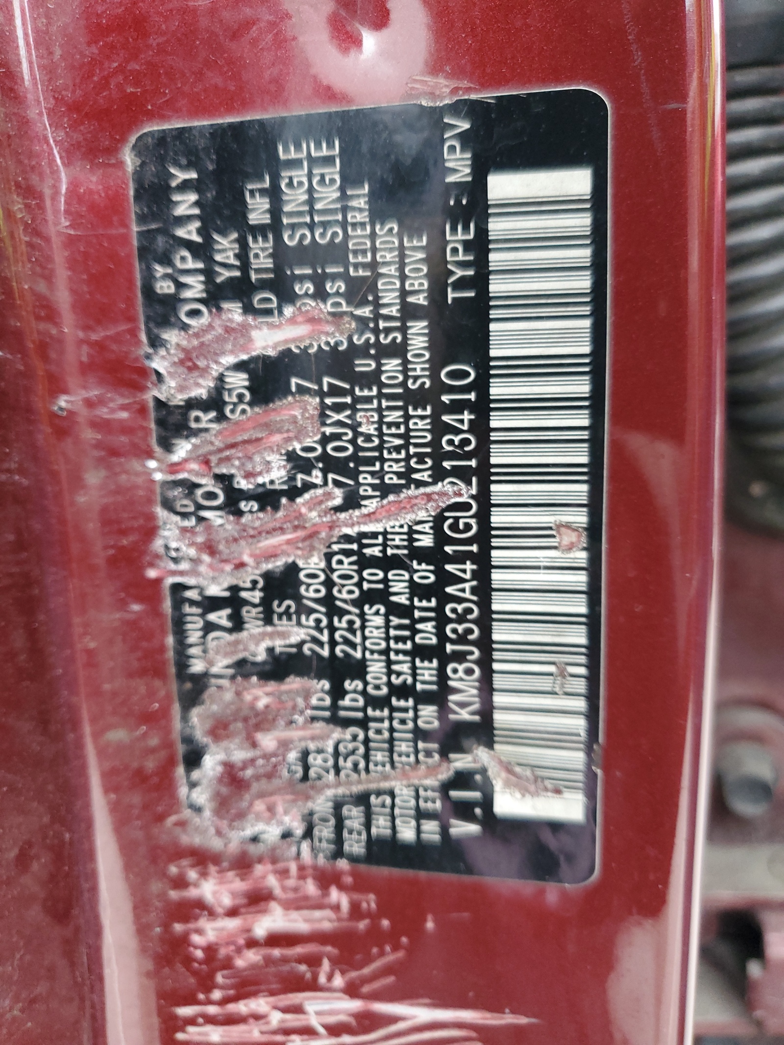 KM8J33A41GU213410 2016 Hyundai Tucson Limited