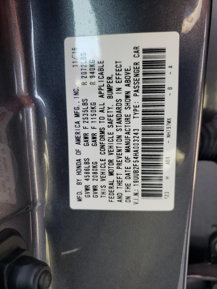 19UUB2F54HA003243 2017 Acura Tlx Tech