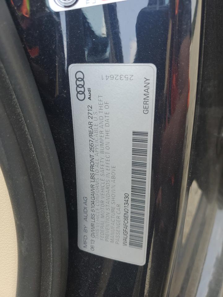 2014 Audi A6 Premium Plus VIN: WAUGFAFC6EN013430 Lot: 66479364