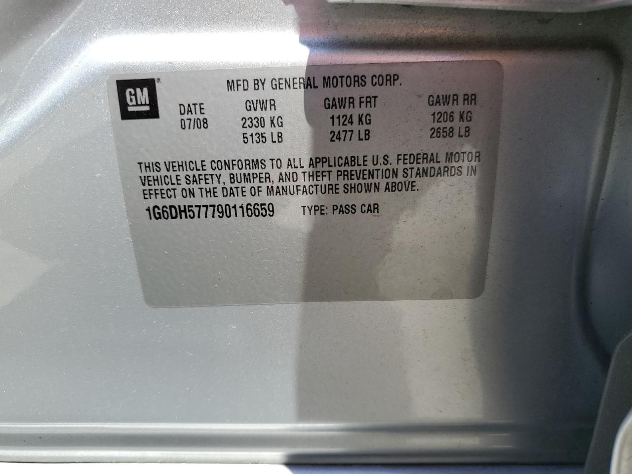 2009 Cadillac Cts VIN: 1G6DH577790116659 Lot: 67759334