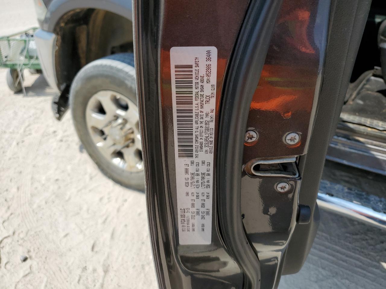 2015 Ram 2500 Laramie VIN: 3C6UR5NL1FG681952 Lot: 68386784