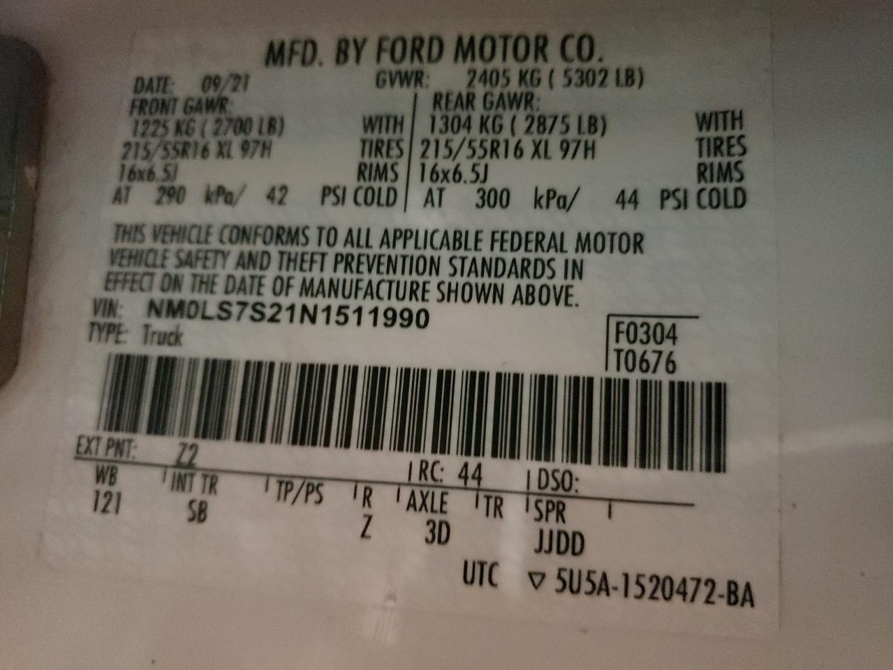 NM0LS7S21N1511990 2022 Ford Transit Connect Xl NM0LS7S21N1511990 2022 Ford Transit Connect Xl