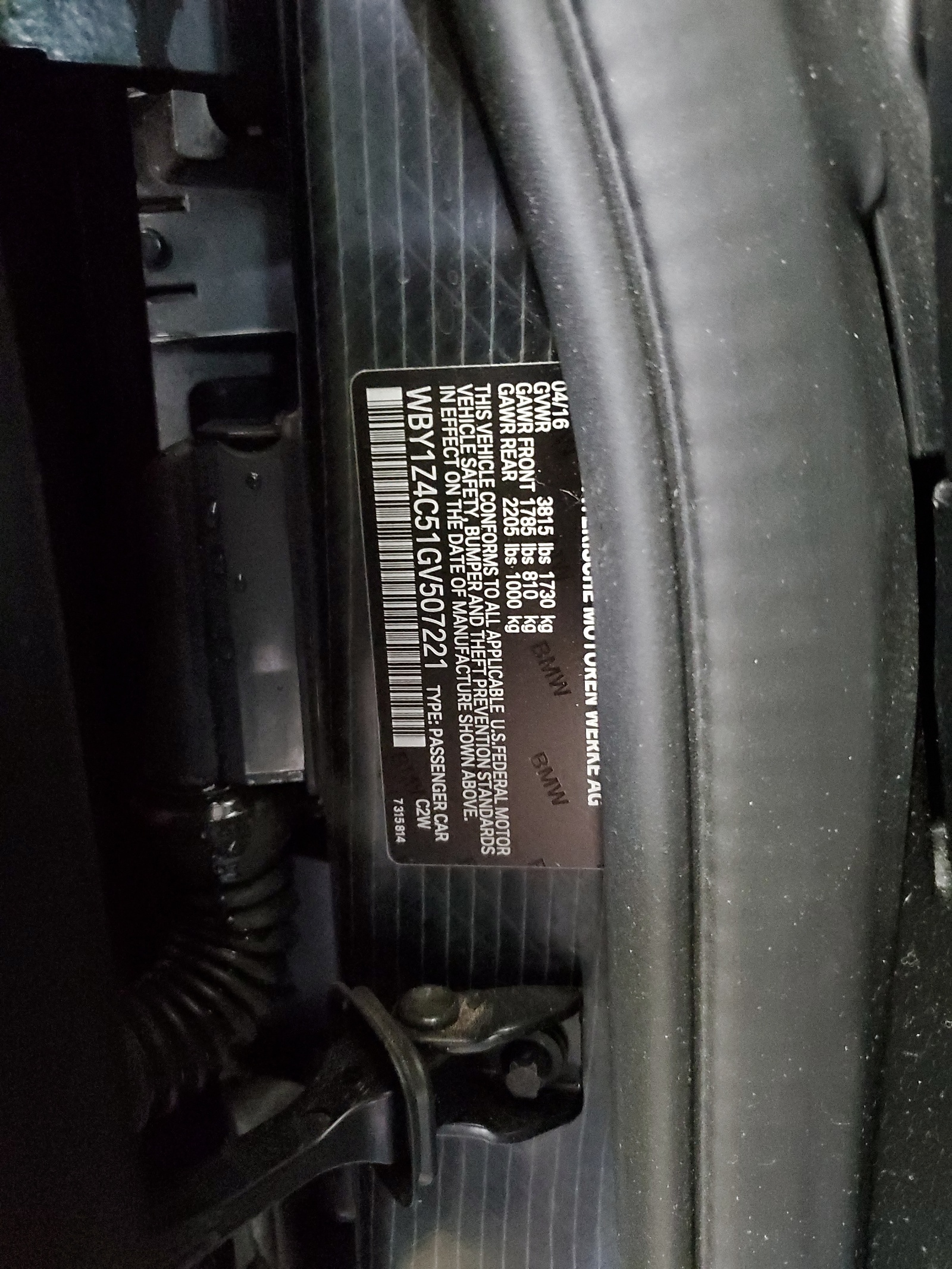 WBY1Z4C51GV507221 2016 BMW I3 Rex