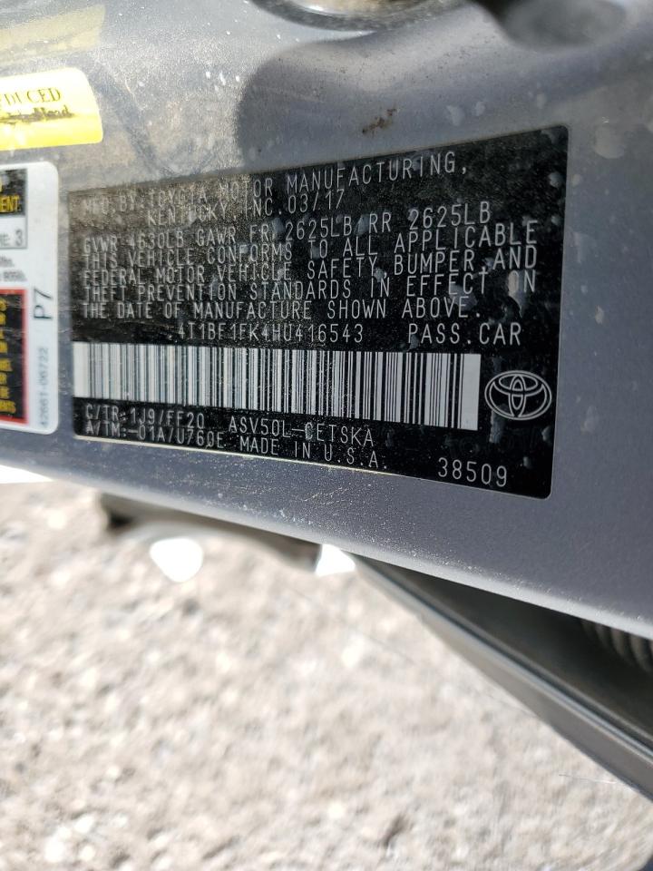 4T1BF1FK4HU416543 2017 Toyota Camry Le