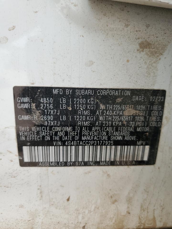 4S4BTACC2P3177925 2023 Subaru Outback Premium