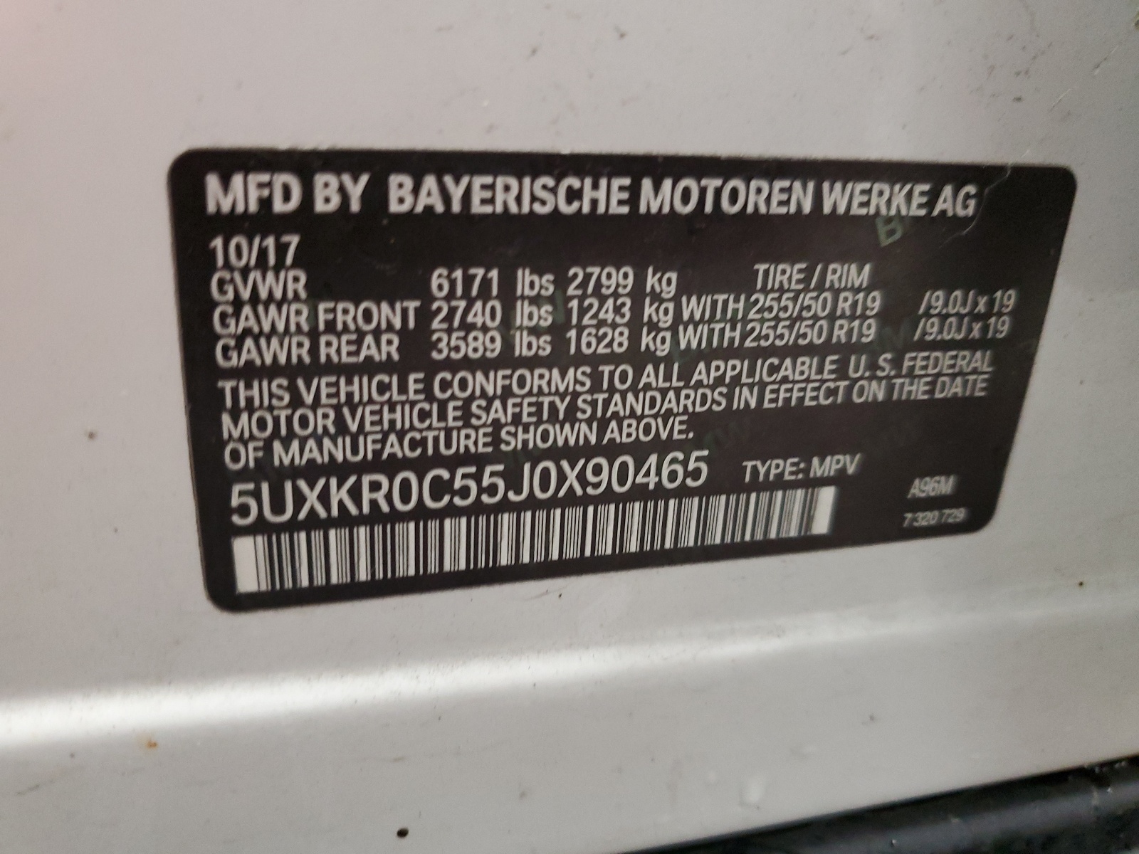 5UXKR0C55J0X90465 2018 BMW X5 xDrive35I