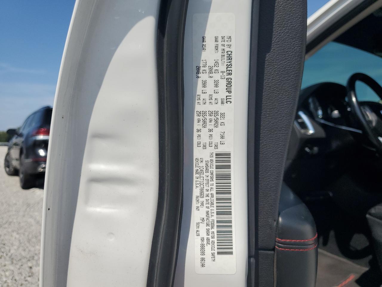 2013 Dodge Durango R/T VIN: 1C4SDJCT1DC700669 Lot: 65135244