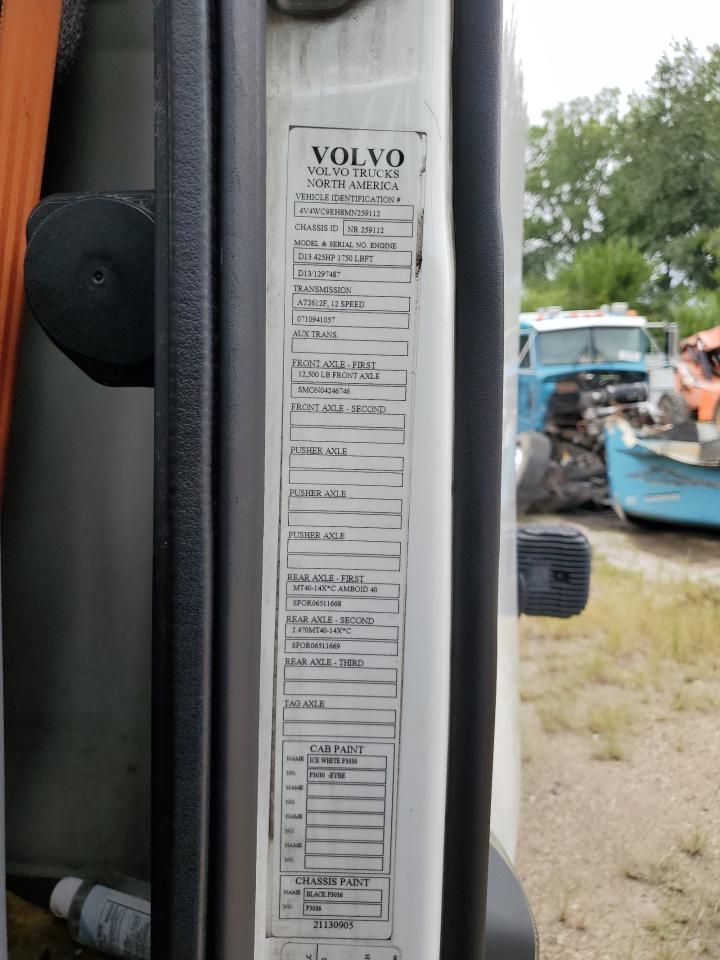 2021 Volvo Vnr VIN: 4V4WC9EH8MN259112 Lot: 66822004