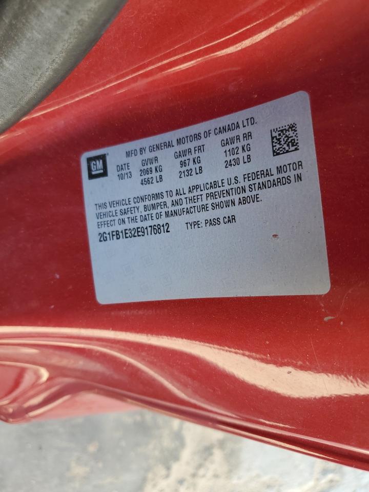 2014 Chevrolet Camaro Lt VIN: 2G1FB1E32E9176812 Lot: 67391614