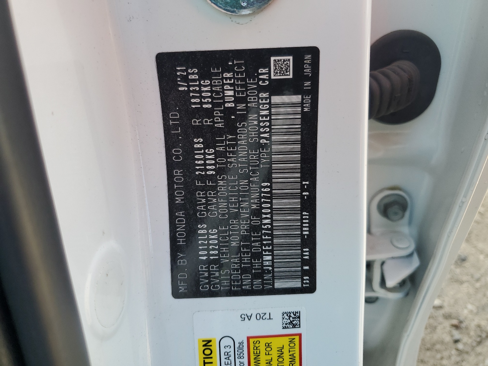 JHMFE1F75NX007769 2022 Honda Civic Ex JHMFE1F75NX007769 2022 Honda Civic Ex