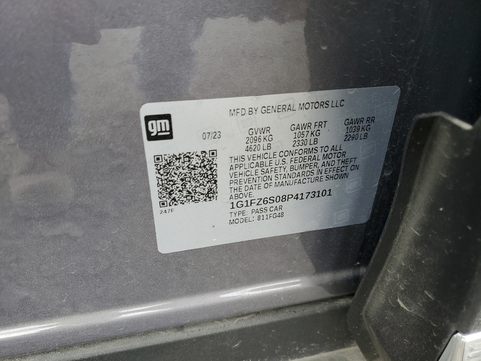 1G1FZ6S08P4173101 2023 Chevrolet Bolt Euv Premier