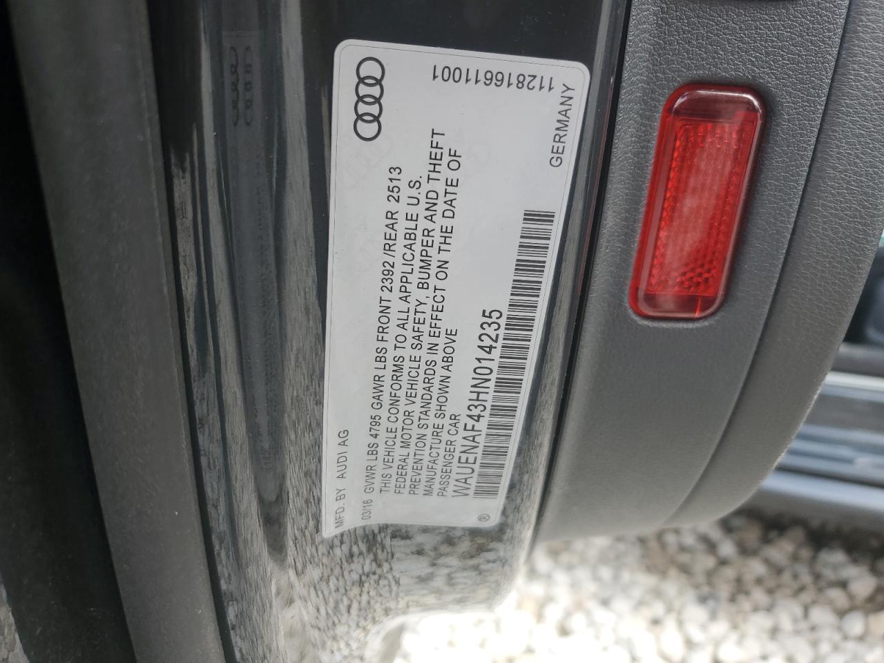 WAUENAF43HN014235 2017 AUDI A4 - Image 13