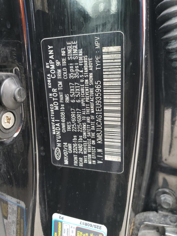 2014 Hyundai Tucson Gls VIN: KM8JUCAG1EU935965 Lot: 69266114