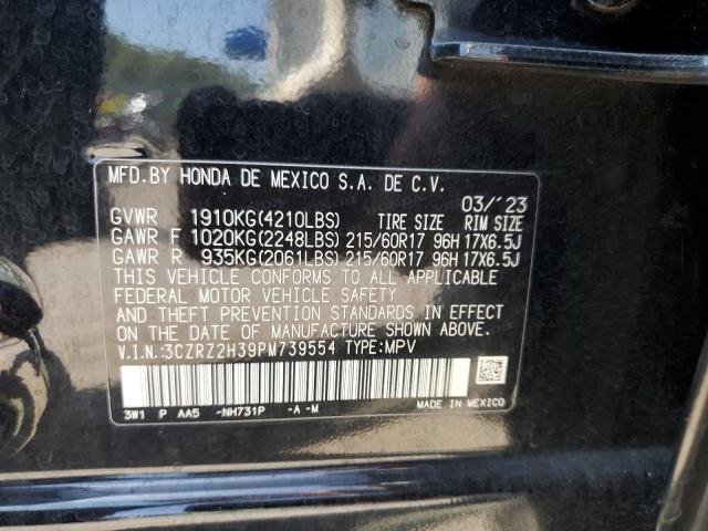 3CZRZ2H39PM739554 Honda HR-V LX 14