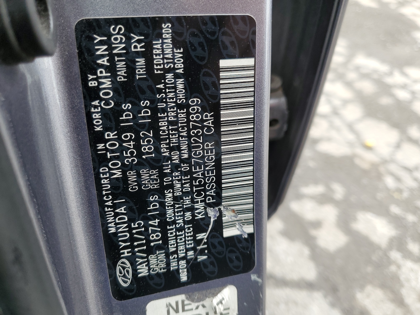 KMHCT5AE7GU237899 2016 Hyundai Accent Se