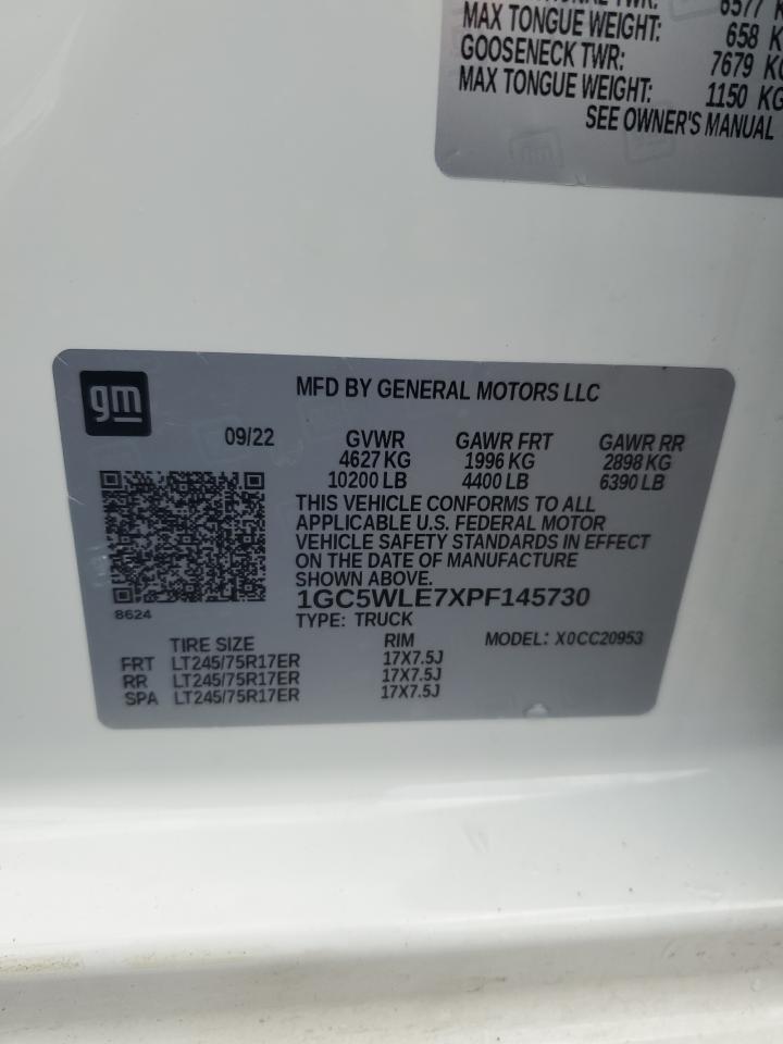 1GC5WLE7XPF145730 2023 Chevrolet Silverado C2500 Heavy Duty 1GC5WLE7XPF145730 2023 Chevrolet Silverado C2500 Heavy Duty