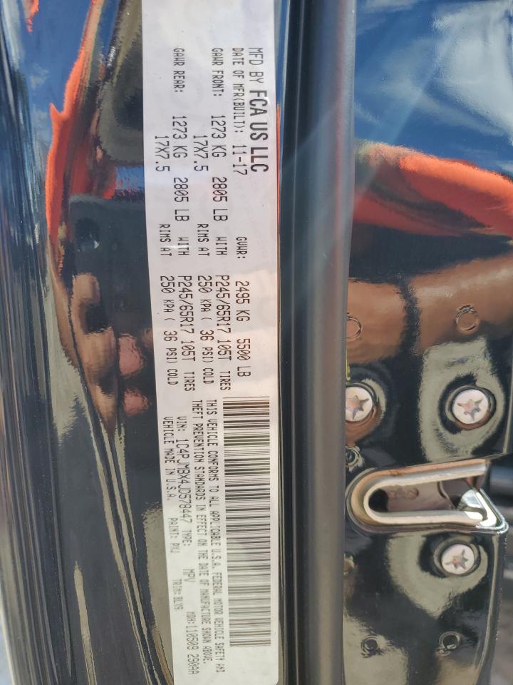 2018 Jeep Cherokee Trailhawk VIN: 1C4PJMBX4JD578447 Lot: 68841954