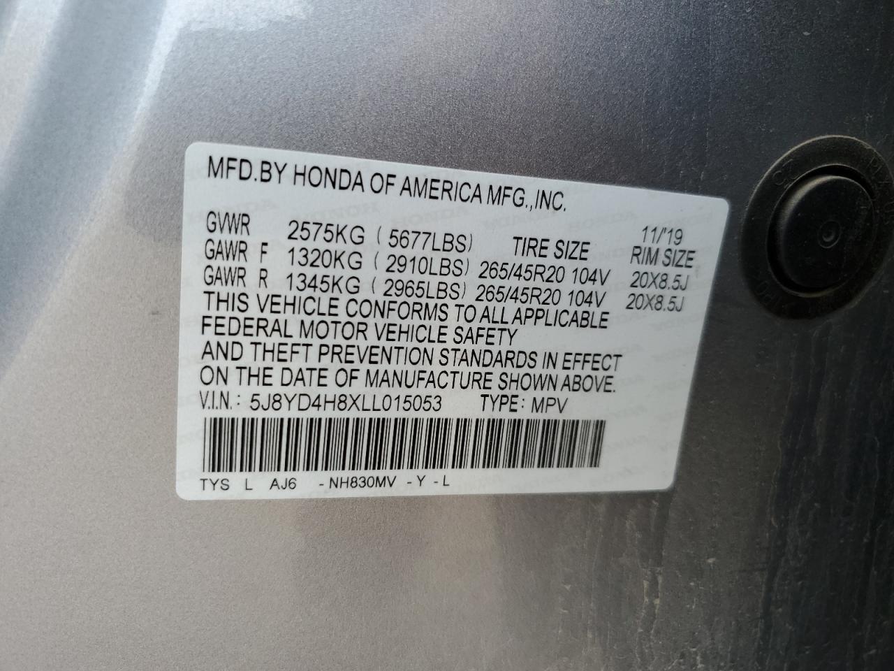 5J8YD4H8XLL015053 Acura MDX ADVANC 13