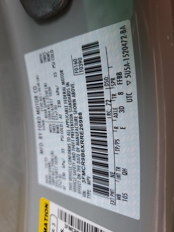 2024 Ford Bronco Sport Big Bend VIN: 3FMCR9B6XRRE26988 Lot: 67579834