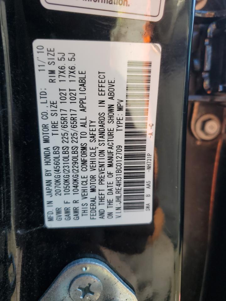 2011 Honda Cr-V Lx VIN: JHLRE4H31BC012709 Lot: 66247524