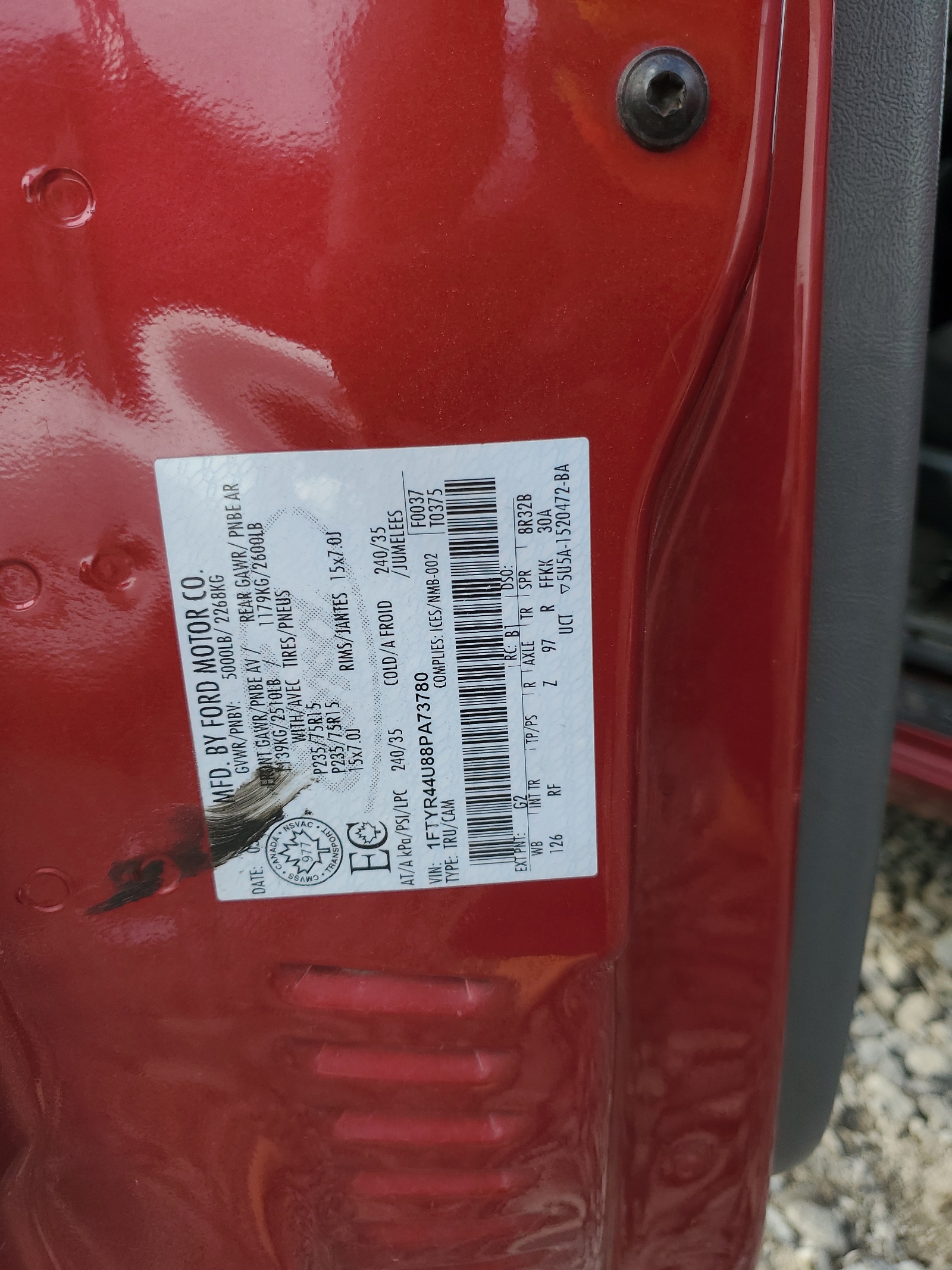 1FTYR44U88PA73780 2008 Ford Ranger Super Cab