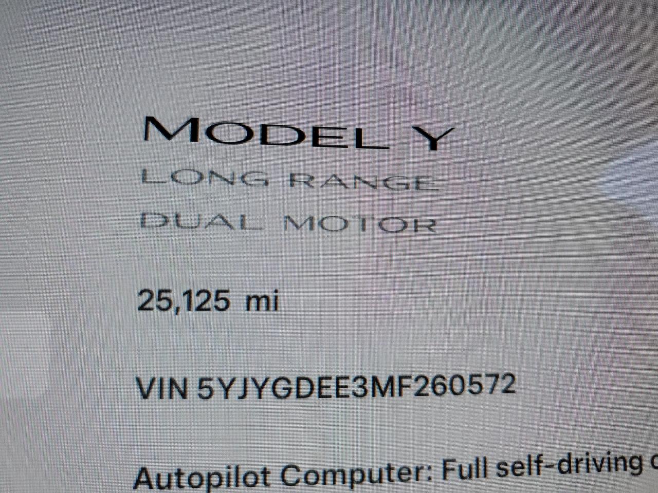 2021 Tesla Model Y VIN: 5YJYGDEE3MF260572 Lot: 68425084