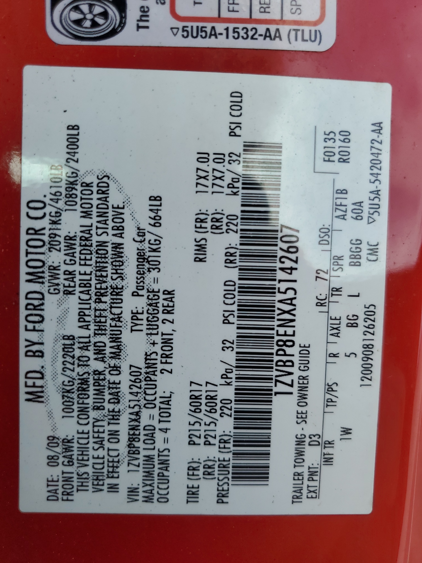 1ZVBP8ENXA5142607 2010 Ford Mustang