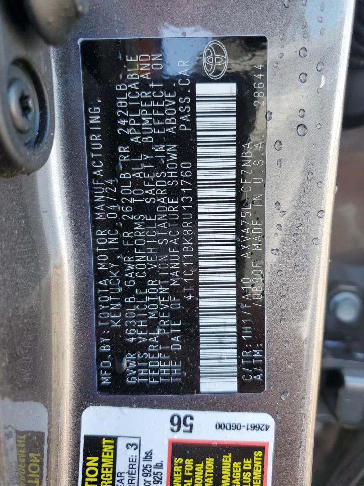 4T1C11BK8RU131760 2024 TOYOTA CAMRY - Image 12