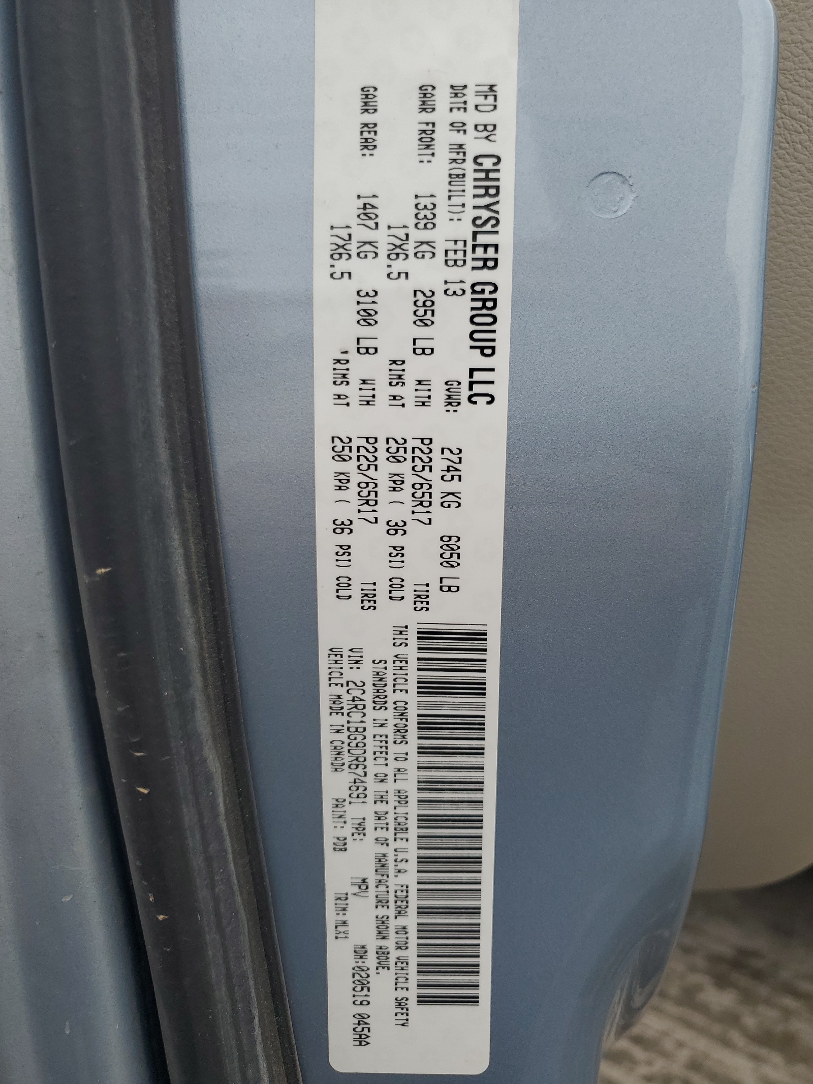 2C4RC1BG9DR674691 2013 Chrysler Town & Country Touring