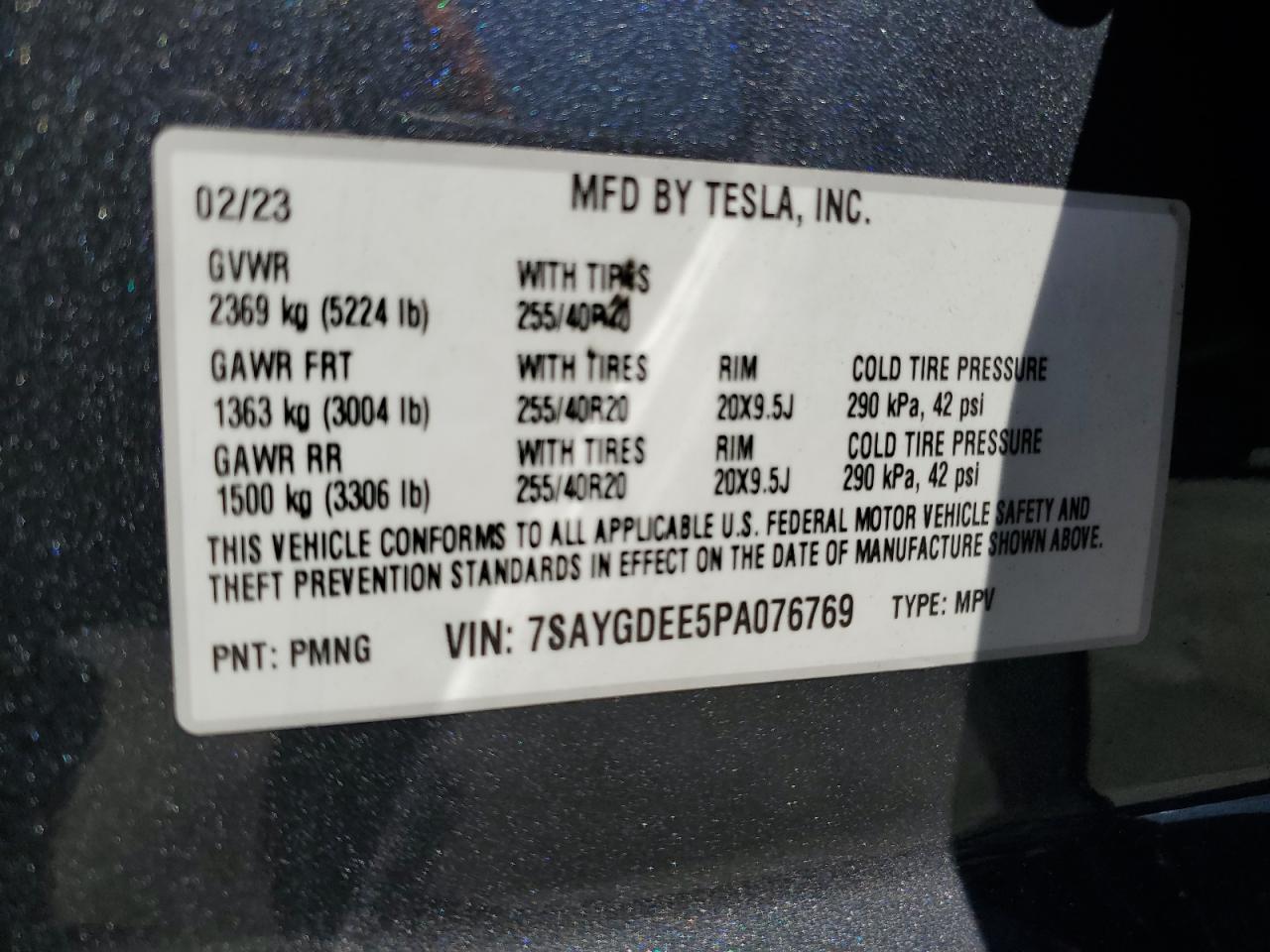 7SAYGDEE5PA076769 2023 TESLA MODEL Y - Image 16