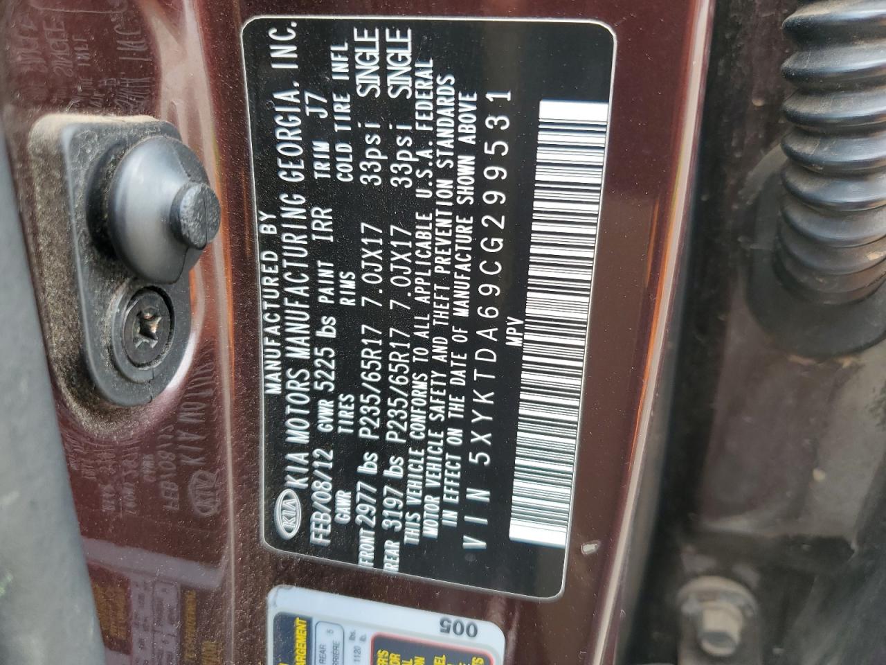 2012 Kia Sorento - Image 12