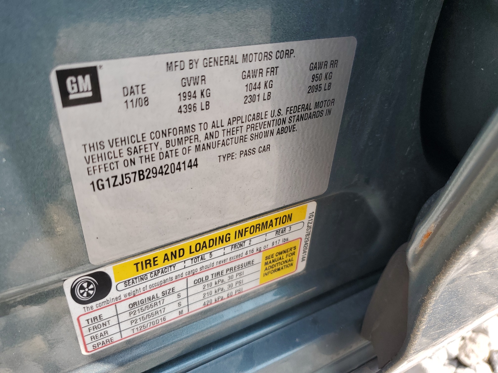 1G1ZJ57B294204144 2009 Chevrolet Malibu 2Lt