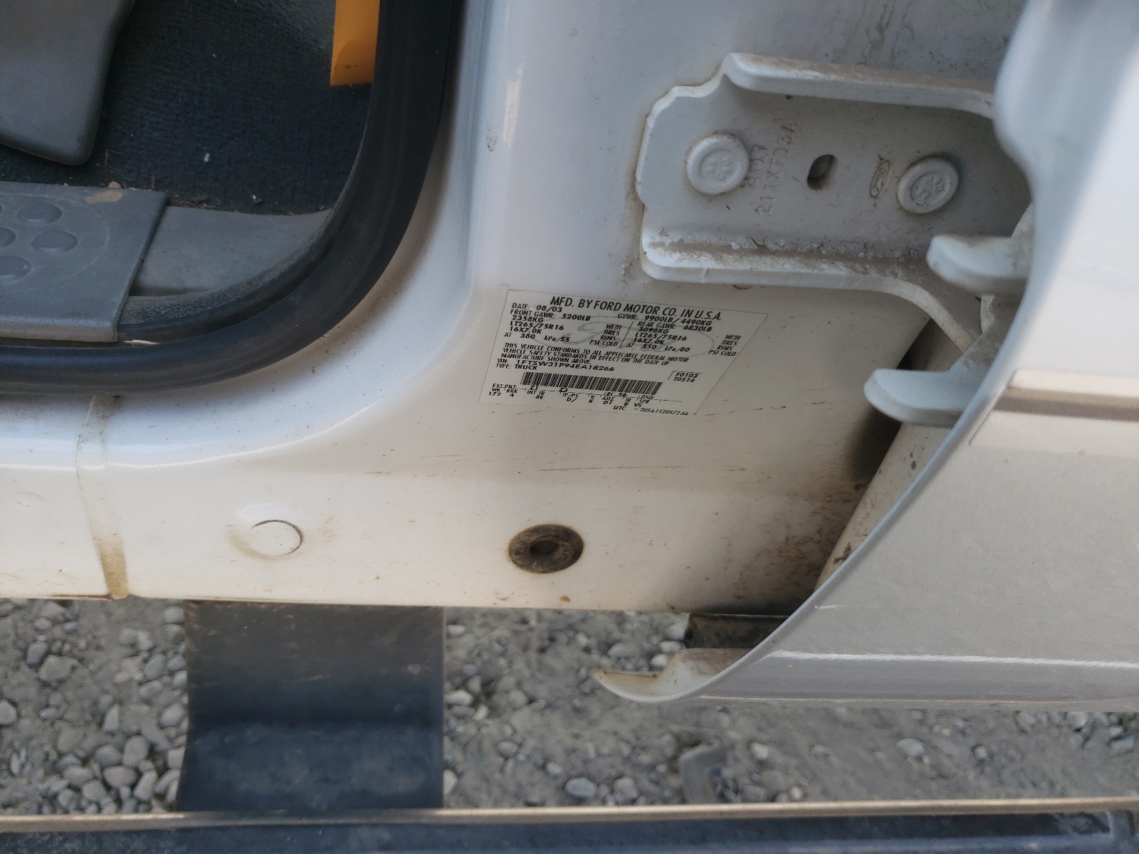 1FTSW31P94EA18266 2004 Ford F350 Srw Super Duty