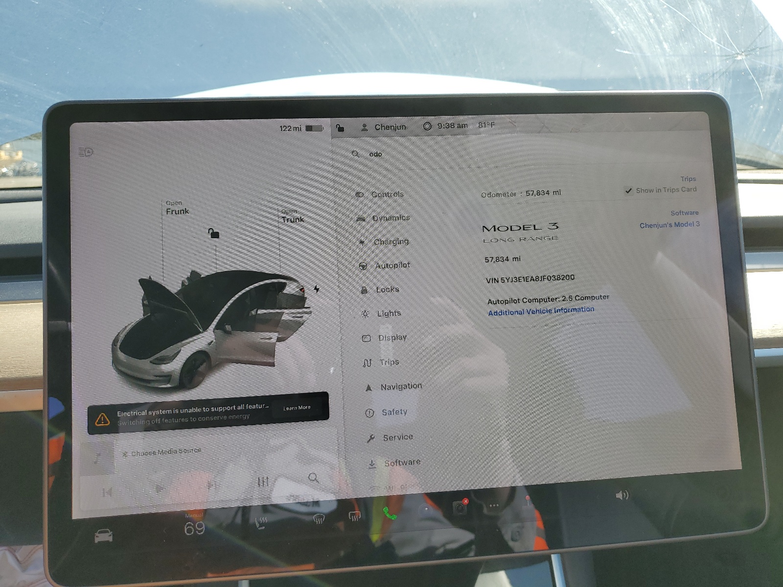 5YJ3E1EA8JF038200 2018 Tesla Model 3