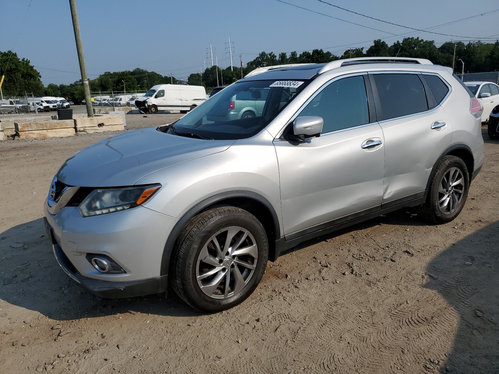 2015 Nissan Rogue S vin: 5N1AT2MV6FC800348