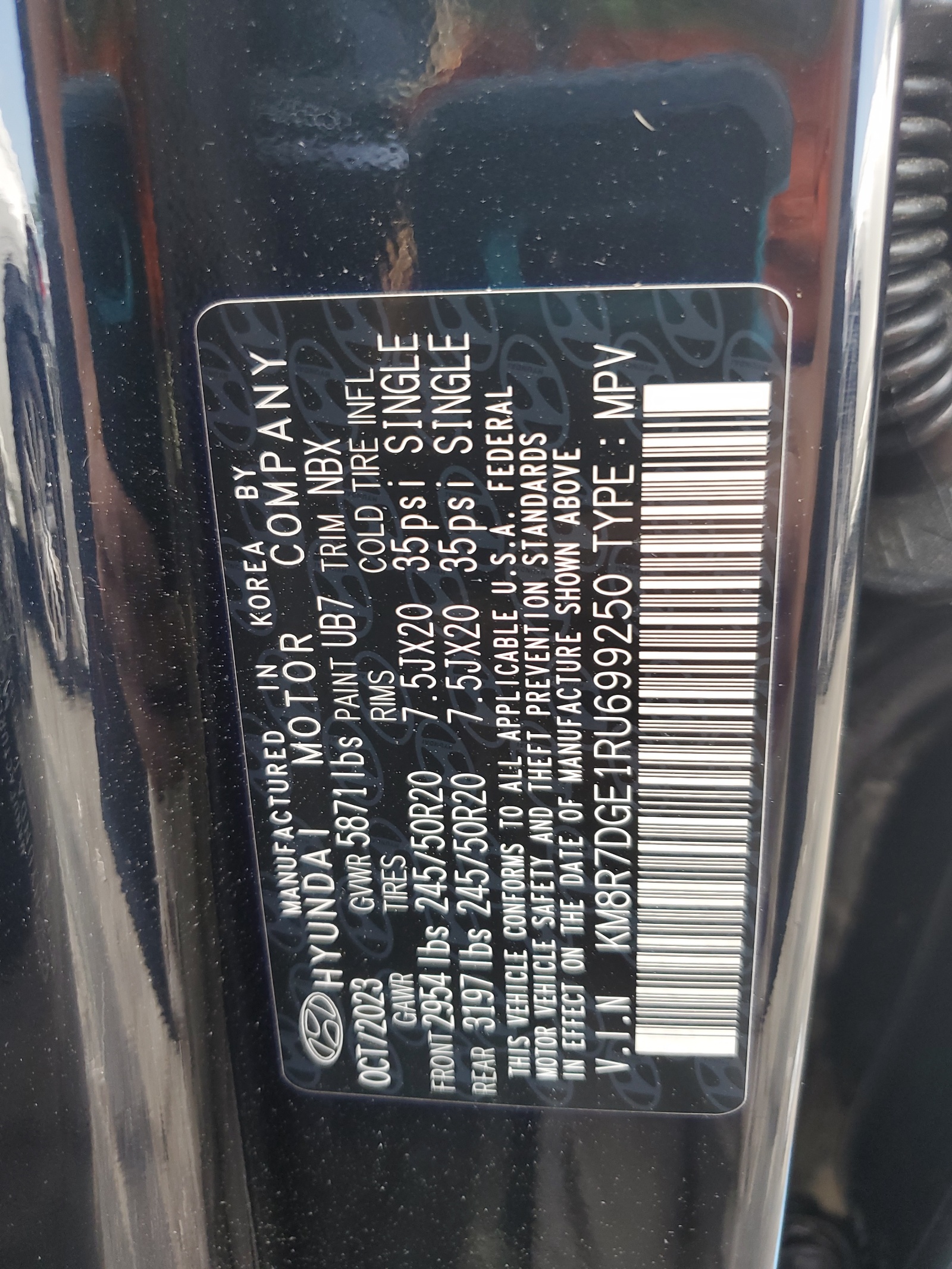 KM8R7DGE1RU699250 2024 Hyundai Palisade Calligraphy