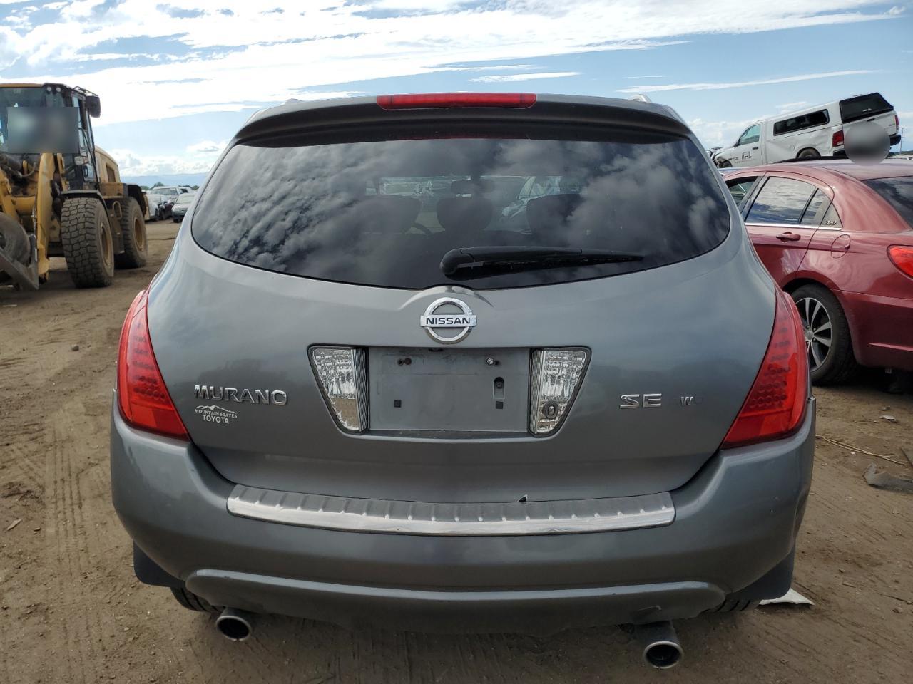 2007 Nissan Murano Sl VIN: JN8AZ08W07W601181 Lot: 68715834