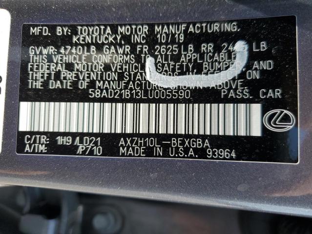 58AD21B13LU005590 Lexus ES300 ES 300H 14