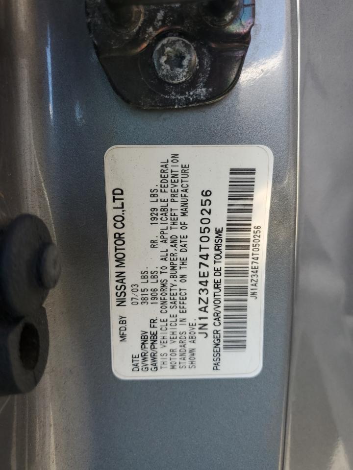2004 Nissan 350Z Coupe VIN: JN1AZ34E74T050256 Lot: 67798404