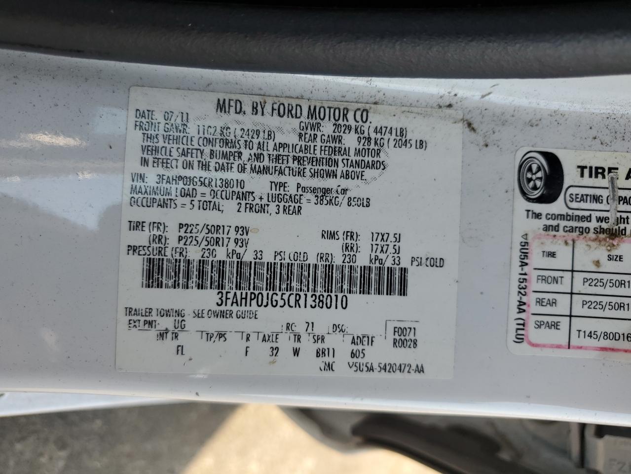 2012 Ford Fusion - Image 14
