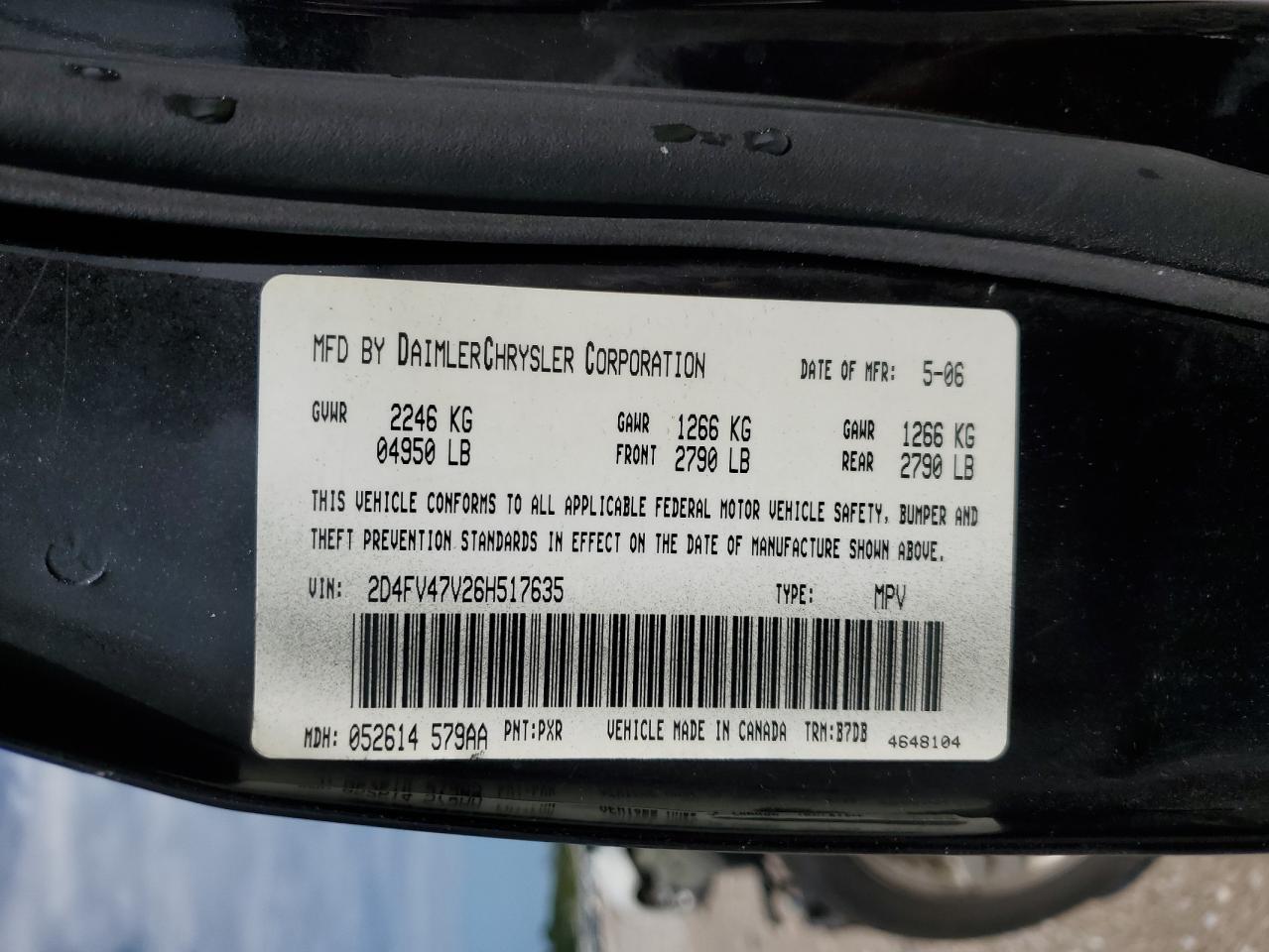 2D4FV47V26H517635 2006 Dodge Magnum Sxt