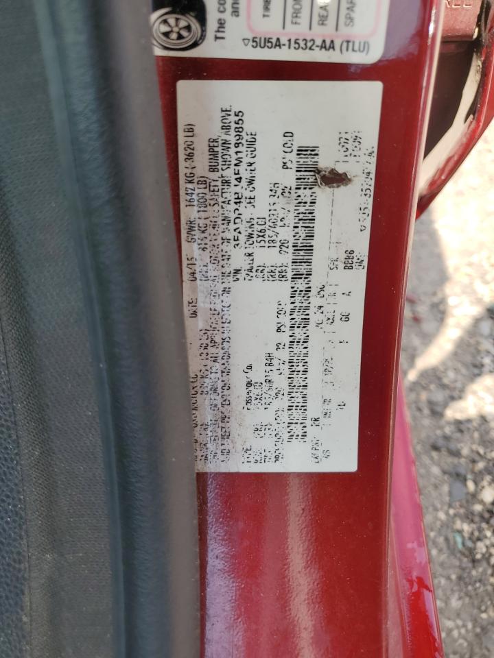 2015 Ford Fiesta Se VIN: 3FADP4BJ4FM189855 Lot: 66587614