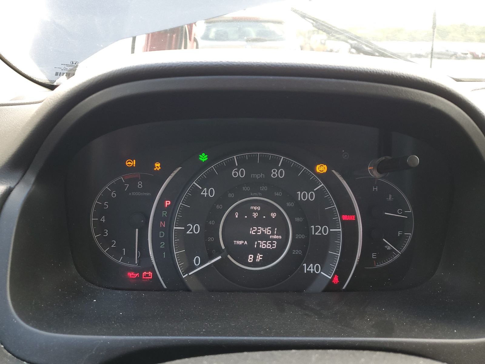 5J6RM4H37CL016369 2012 Honda Cr-V Lx