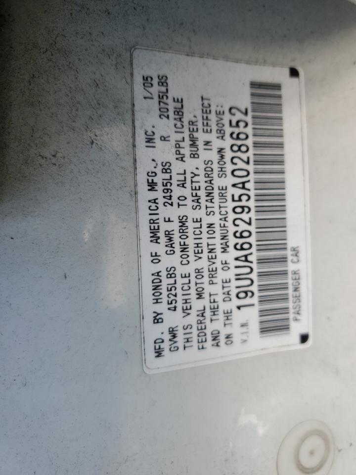 19UUA66295A028652 2005 Acura Tl